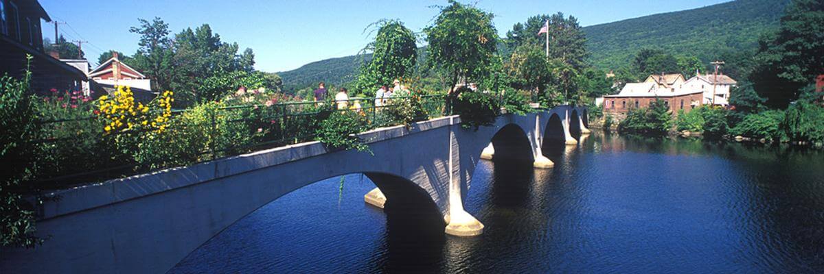 Bridge of Flowers in Shelburne, Massachusetts